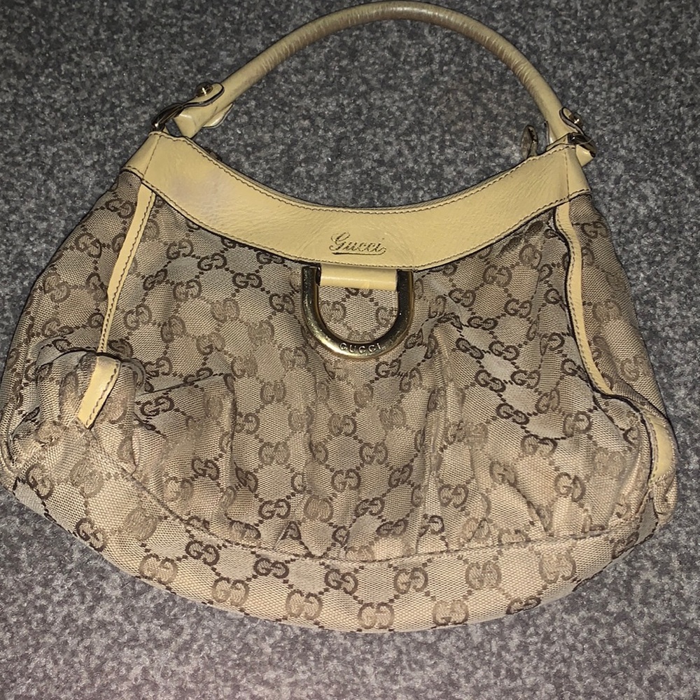 Authentic Vintage Gucci D Ring Shoulder Bag